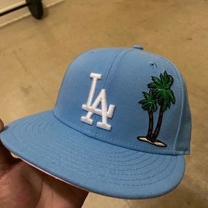 NEW ERA LA DODGERS COTTON CANDY BRIM SIZE 7 1/8